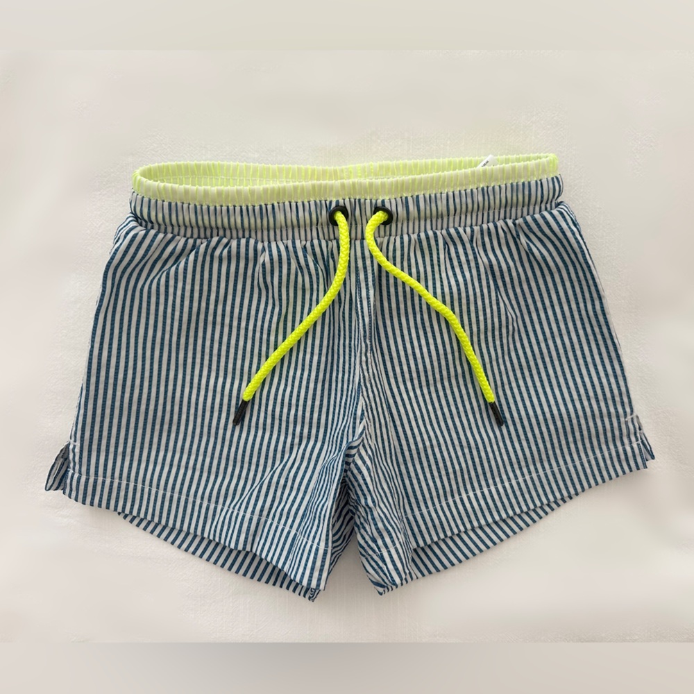 Sunuva Kids Blue Striped Swim Shorts